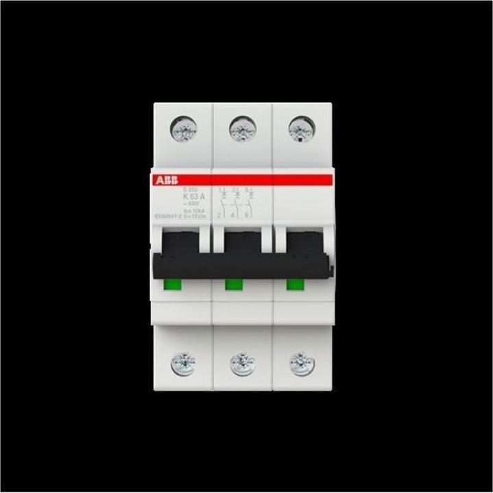 Produktbild ABB S203-K63 Sicherungsautomat 63A pro M compact 3-polig