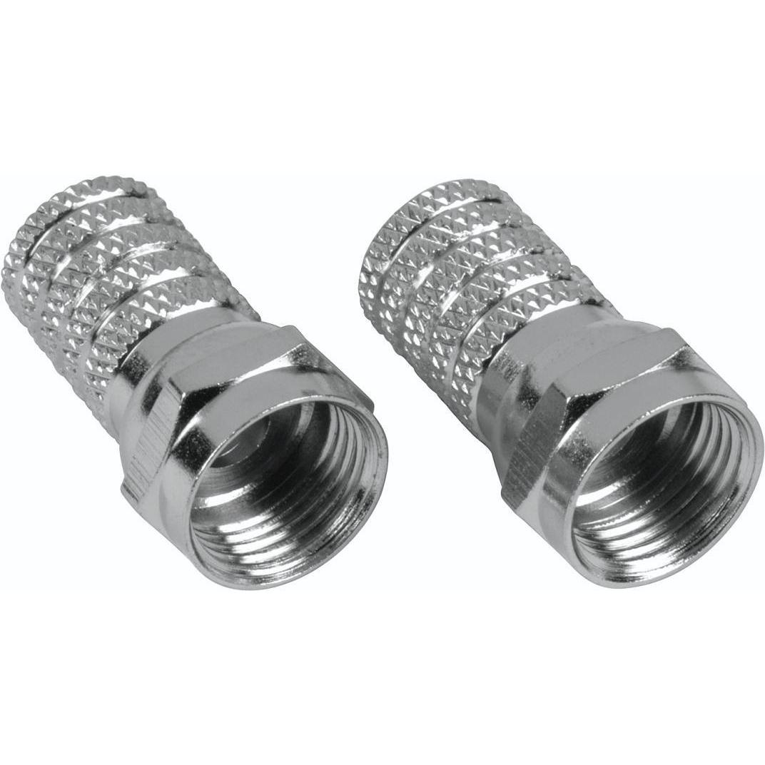 Hama F-Stecker, 5,8 mm, 2 Stück, TV Zubehör