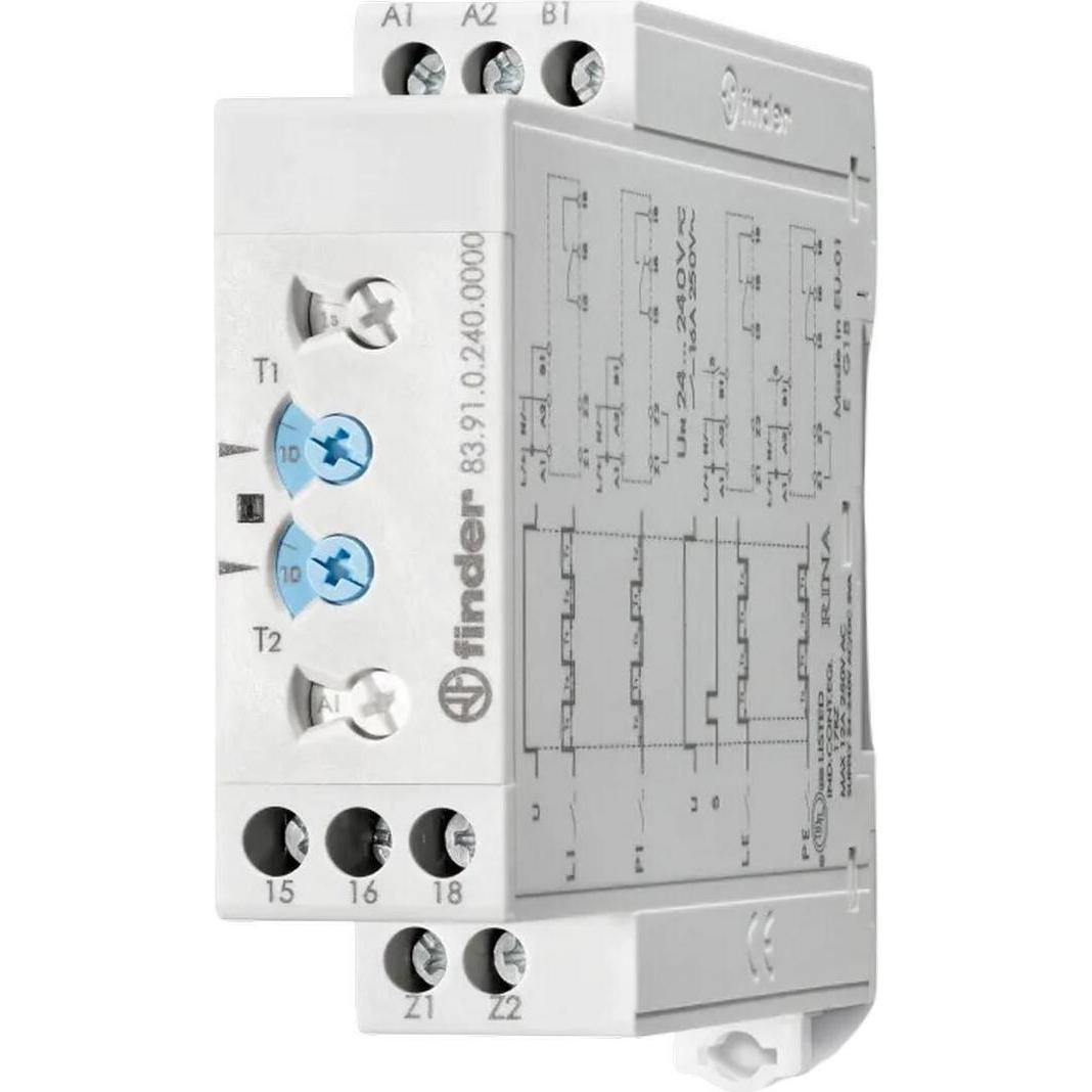 Finder Orologio asimmetrico 83.91.0.240.0000, Relais