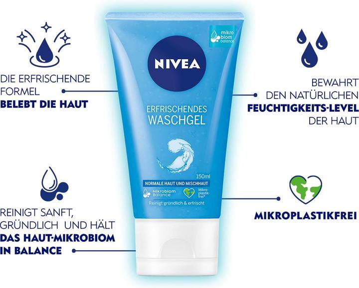 Actual product image NIVEA Refreshing wash gel (Cleansing gel, 150 ml)