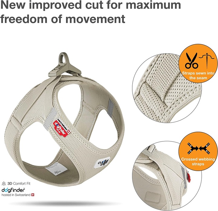 Image du produit Curli Harnais Vest Air-Mesh S, Light-Tan (S, Chien, Général)