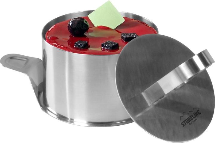 Actual product image Stoneline Dessert rings and food rings set, 8 pieces, stainless steel, 6 rings, 1 lifter, 1 punch, round