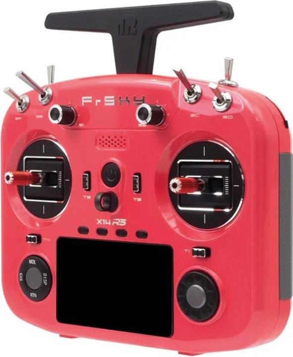 Actual product image FrSky X14RS Sender 2,4Ghz Pink mit Akku, ohne Ständerhalter, mit EVA-Bag