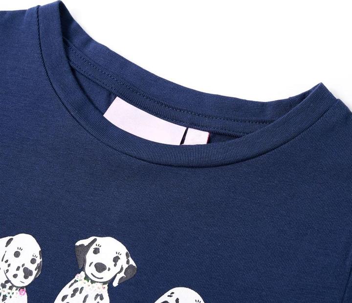 Immagine prodotto vidaXL T-shirt da bambino blu navy 104,Materiale: 95 % cotone. 5 (104)