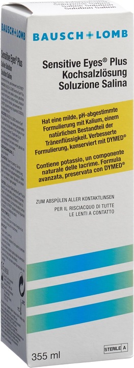 Immagine prodotto Bausch + Lomb Sensitive Eyes Kochsalzlösung (Soluzione fisiologica, 355 ml)