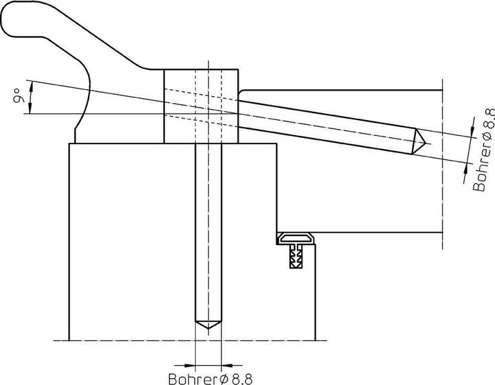 Actual product image Simonswerk Plastic drilling jig BAKA 20 (8.8 millimetres)