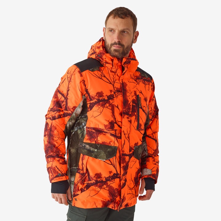 Immagine prodotto Solognac Giacca Impermeabile Silenziosa E Calda Da Caccia Neon Treemetic Hide 500