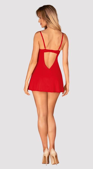 Produktbild Obsessive Ingridia Negligé und String Rot (XXL)