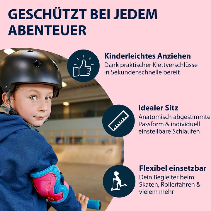 Produktbild Hudora Protektoren-Set (XS, Knieschoner, Ellbogenschoner, 4 Stück)