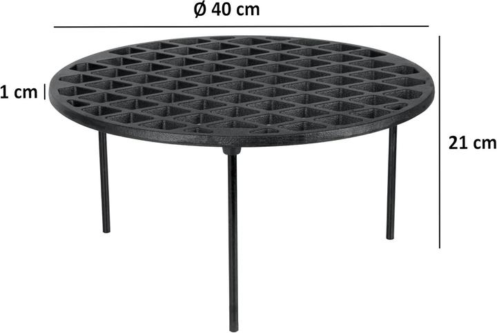 Image du produit BBQ-Toro Runder Grillrost mit 3 Beinen