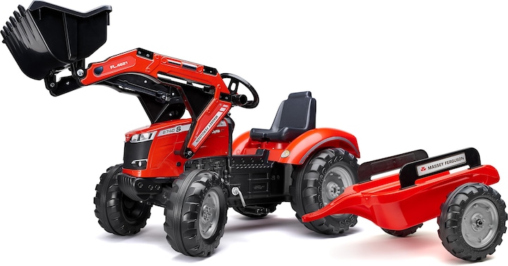 Falk Toys Massey Ferguson tractor + XL trailer