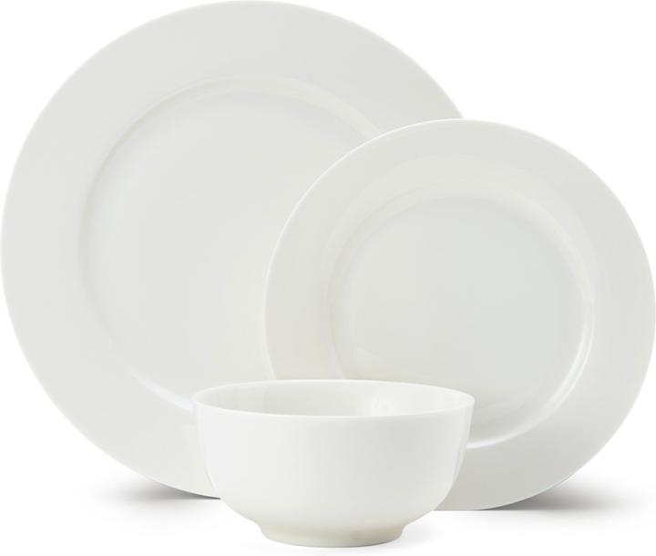 Actual product image Mikasa Egret 12-Piece China Dinner Set, White (12 pcs.)