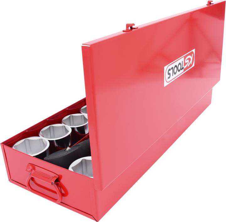 Actual product image KS Tools 1" socket set, 22 pieces, reversible