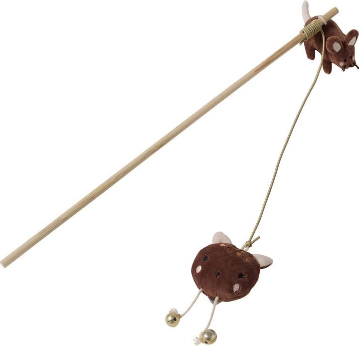 Vertbaudet Katzenangel mit Maus-Spielzeug (Spielangel Katze)