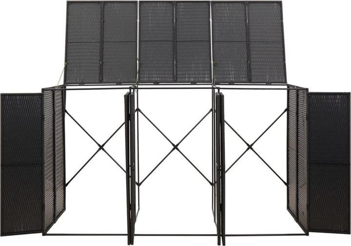 Actual product image vidaXL Mülltonnenbox für 3 Tonnen