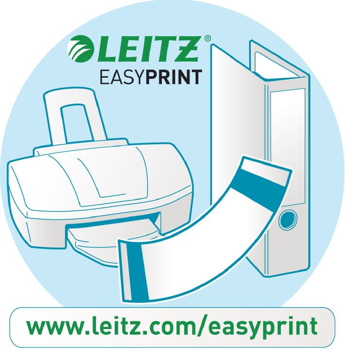 Produktbild Leitz PC-beschriftbare Rückenschilder für Qualitäts-Ordner 180°