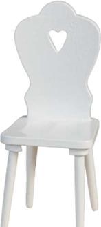 Actual product image Bottsa Mini-Möbel Stuhl mit Herz 8 cm, Detailfarbe: Weiss