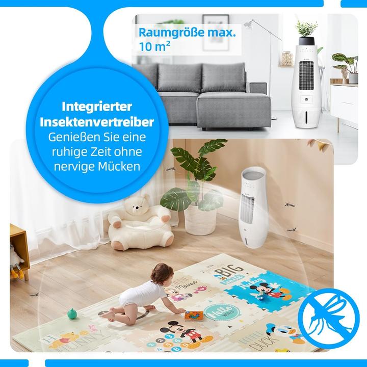 Produktbild Be Cool BC07AC60WFLuftkühler 7 Liter, Mückenabwehr, Luftumwälzung: 480m³/h (10 m²)