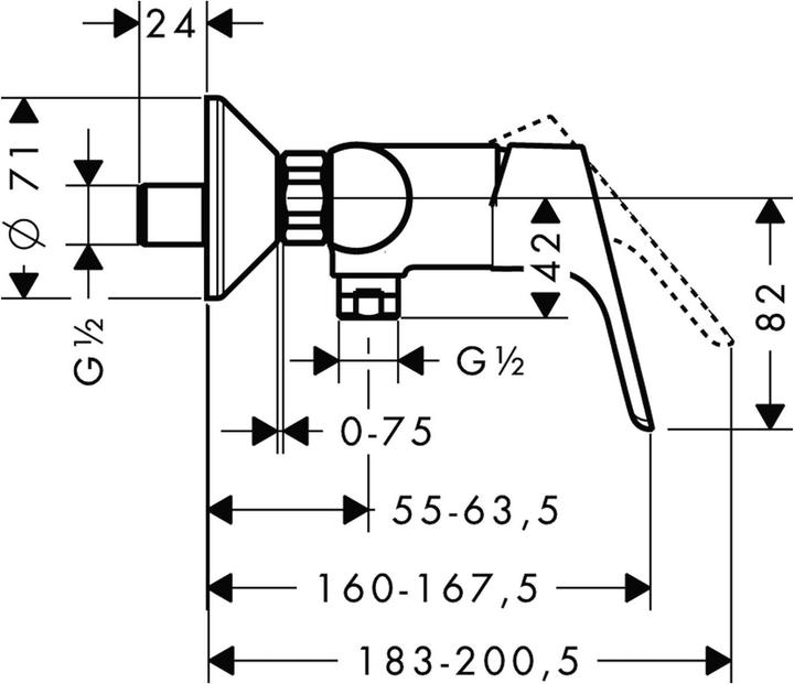 Actual product image hansgrohe Focus chrome