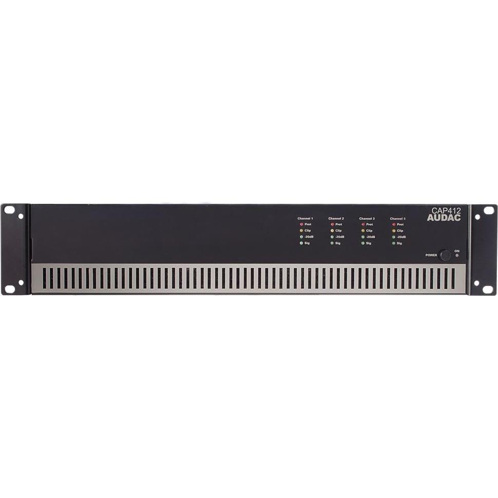 Audac Cap412 (Endstufe), Stereoverstärker, Schwarz