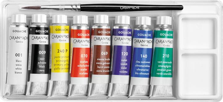 Produktbild Caran d'Ache Gouache Studio Tuben 10ml Kartonschachtel (Mehrfarbig, 80 ml)