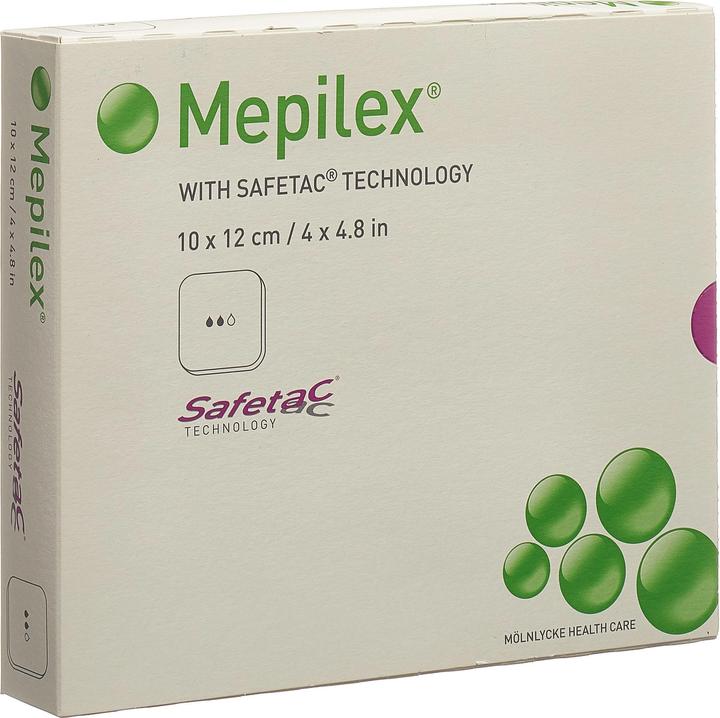 Produktbild Mepilex Schaumverband mit Safetac à 10 x 12cm (5x)