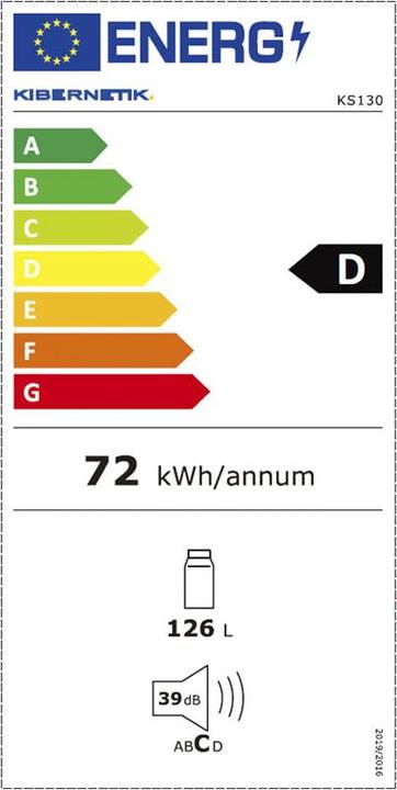 Energy Label Kibernetik Refrigerator FSP ECO 130 litres (130 l)