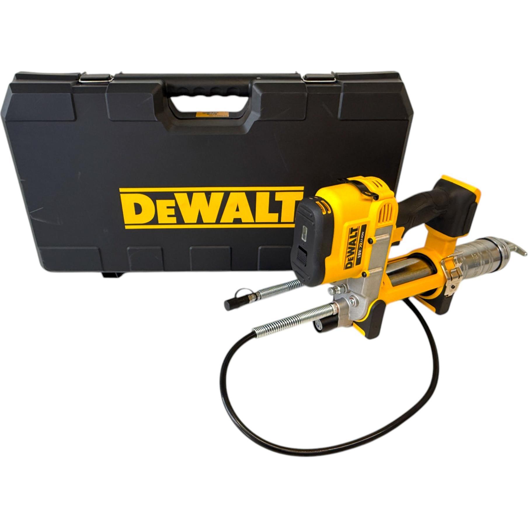 DeWalt, Kartuschenpistole + Fettpresse, DCGG 571 M1K Akku Fettpresse 18 V + 1x Akku 4,0 Ah + Ladegerät