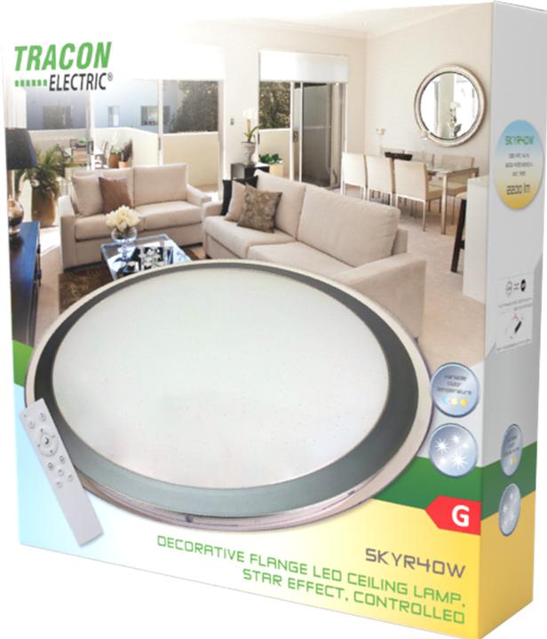 Produktbild Tracon Dekorativer Flansch LED Wandleuchte mit Sterneffekt (2700 lm)