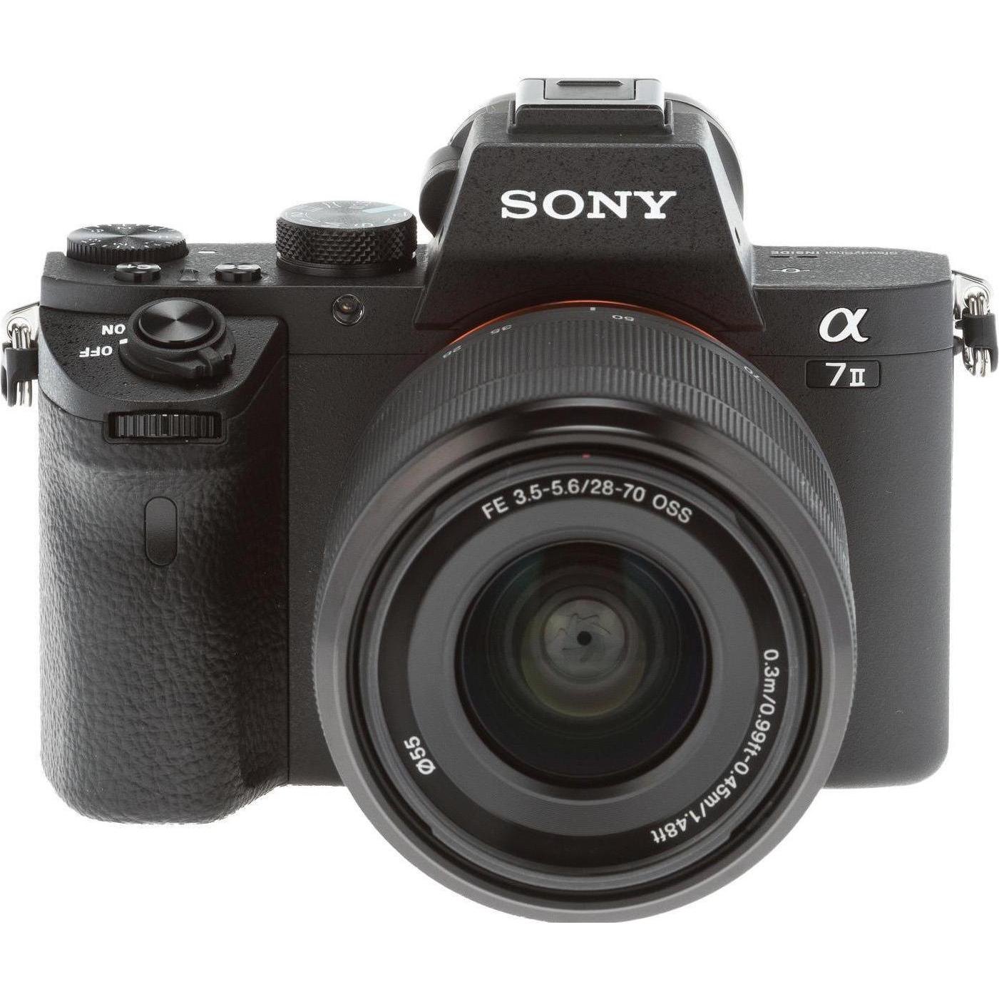 Sony Alpha 7 II (28 - 70 mm, 24 Mpx, Vollformat), Kamera, Schwarz