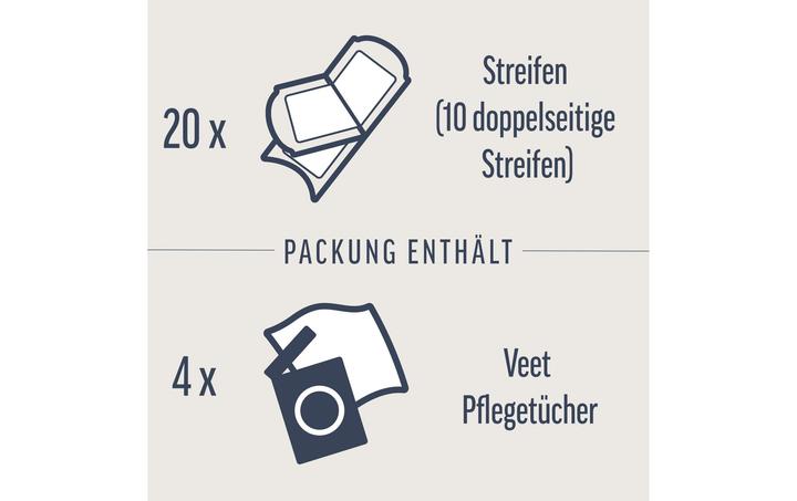 Produktbild Veet Kaltwachsstreifen sensitive Haut Gesicht (24 x, 13 g)