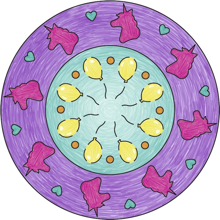 Actual product image Ravensburger Mini Mandala Designer - Unicorn