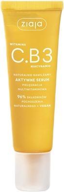Actual product image Ziaja Vitamin C.B3 Niacinamide Active Face Serum - Multivitamin Hydrating Serum 30ml (30 ml)