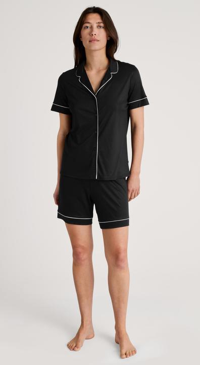 Produktbild Calida Moonlight Dreams Kurz-Pyjama, durchgeknöpft mit Seide (W36/L38)