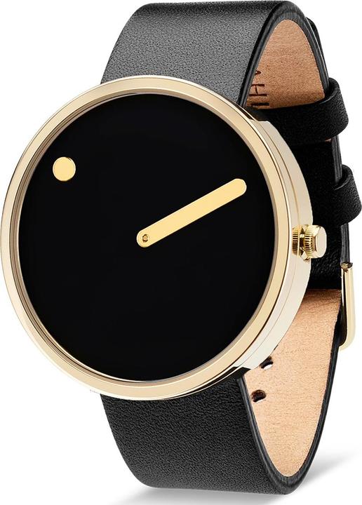 Actual product image Picto 43387-4120G Black Unisex 40mm 5ATM (Analogue wristwatch)