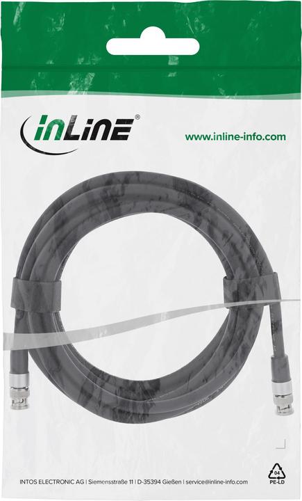 Productafbeelding InLine ® BNC Videokabel, 12G-SDI, 4K60Hz, 75 Ohm, 7,5m (7.50 m)