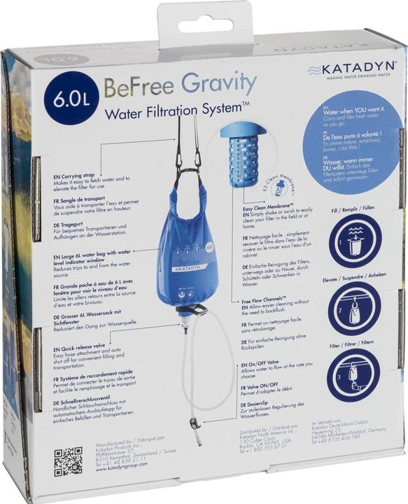 Actual product image Katadyn BeFree Gravity