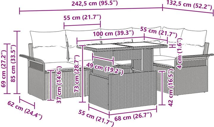 Produktbild vidaXL gartenmöbel