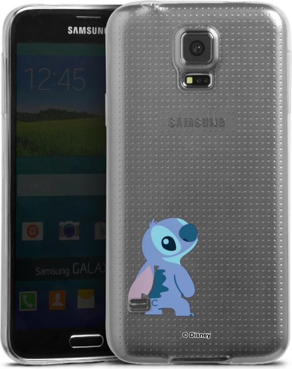 Produktbild DeinDesign Slim Case für Samsung Galaxy S5 Silikon Hülle Ultra Dünn Handyhülle Lilo & Stitch Disney (Samsung Galaxy S5)