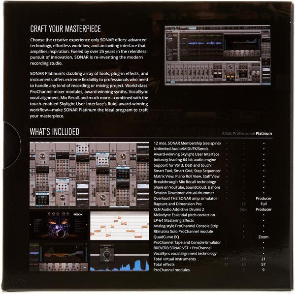 Actual product image Cakewalk Sonar Platinum (unlimited)