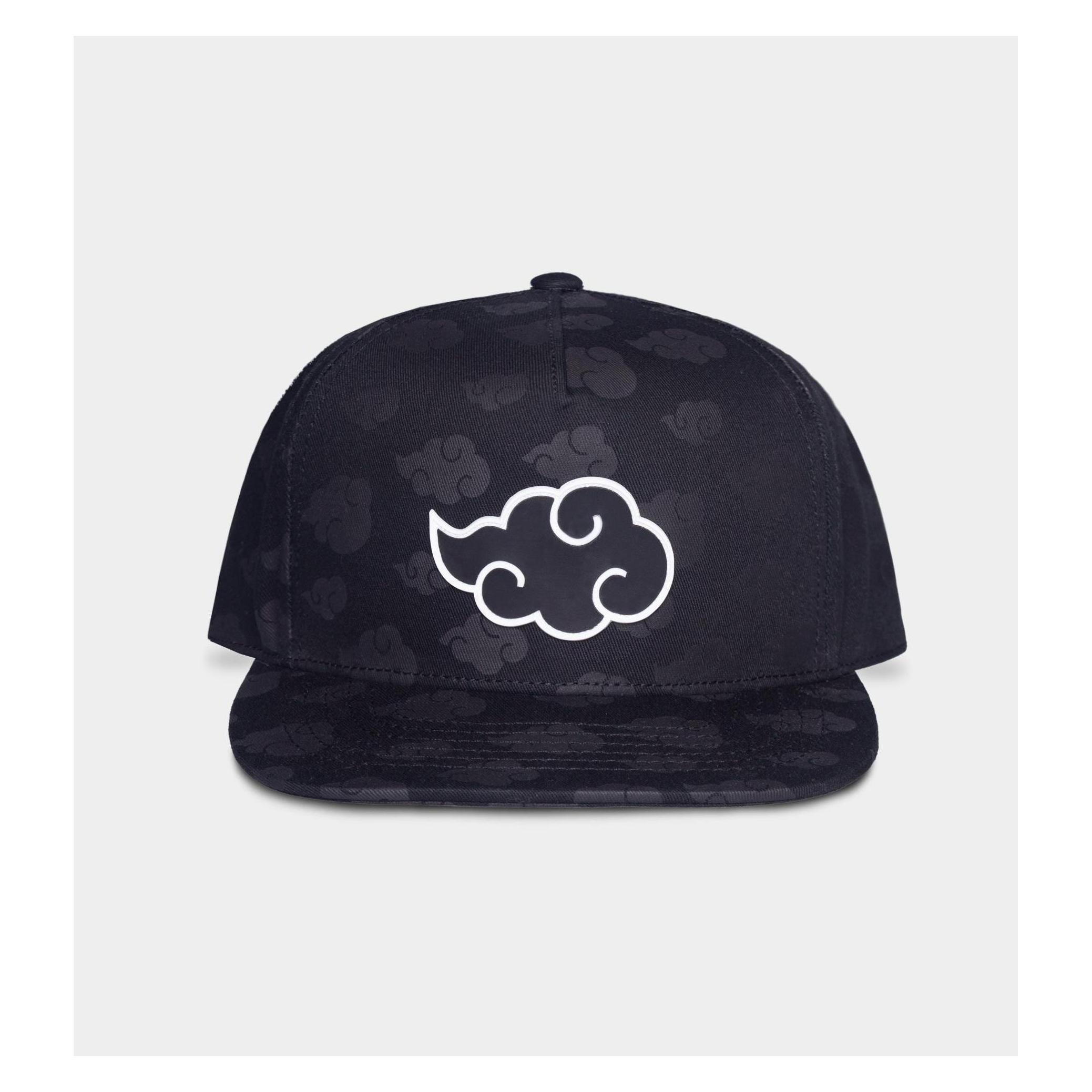 Difuzed, Mannen, Kappen, Naruto Shippuden Baseball Cap Tonal Akatsuki Cloud, Zwart, (Eén Maat Voor Iedereen)