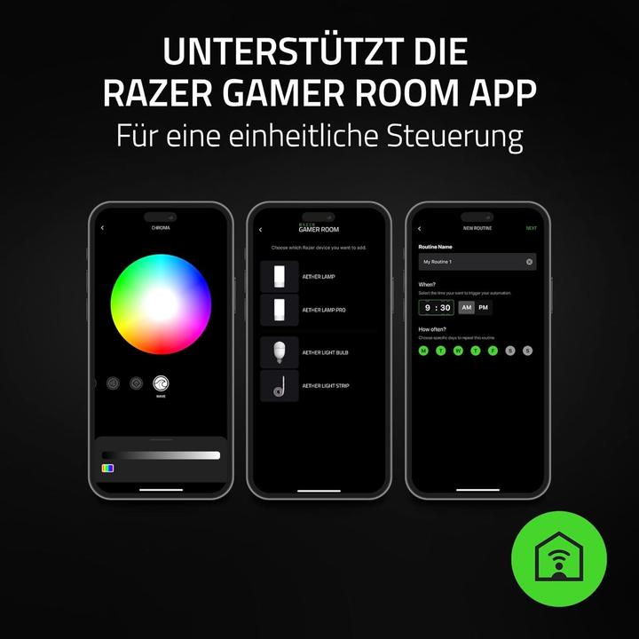 Produktbild Razer Aether Smart Lamp Pro - LED-Leuchte mit Mehrzonen-Beleuchtung (500 lm)