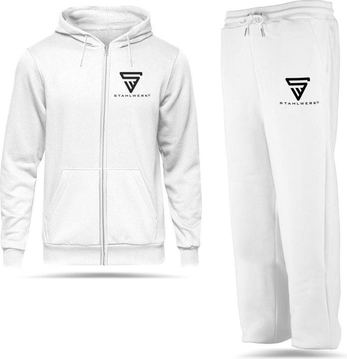 Image du produit Stahlwerk Jogging blanc taille L en 70% coton et 30% polyester (L)