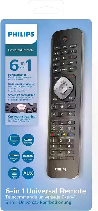 Produktbild Philips SRP5016/10 (Universal Fernbedienung, Infrarot)