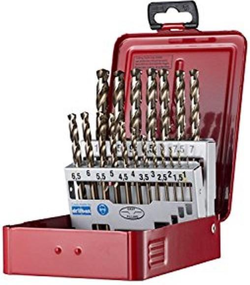 Actual product image Dormer Twist drill set A295 DIN 338 type N nominal-Ø 1-10x0,5 mm HSS-E 19 pieces plastic case (1.0-10 mm)