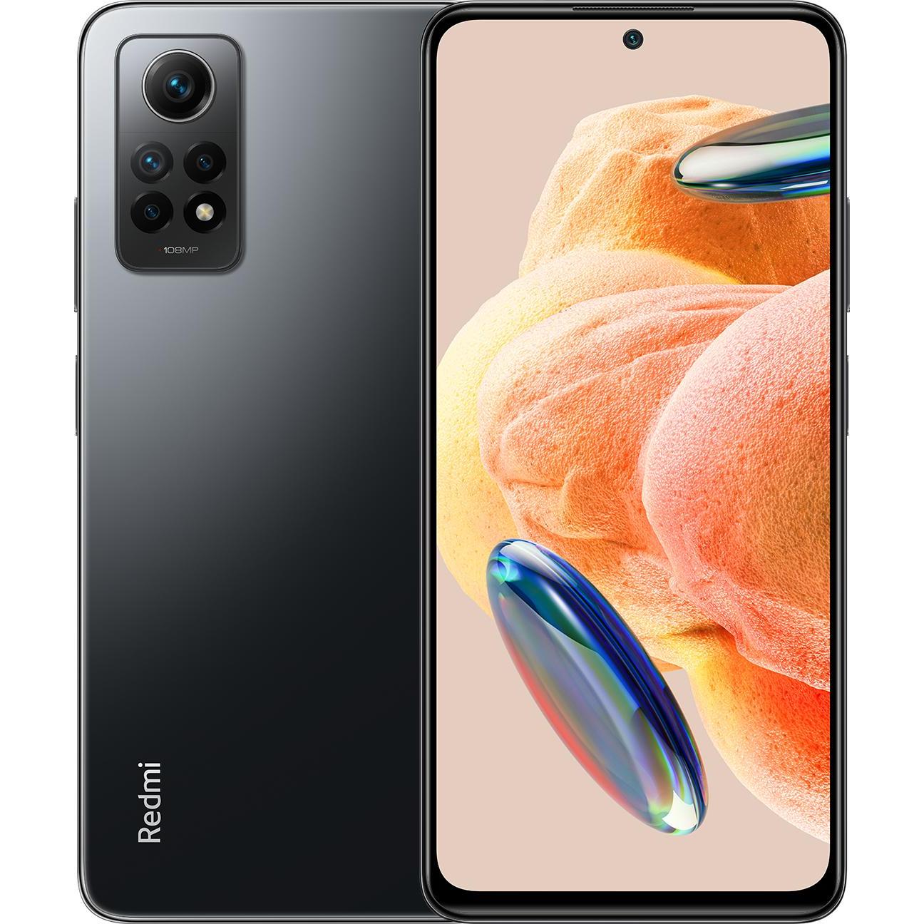 Xiaomi Redmi Note 12 Pro 4G (256 GB, Graphite gray, 6.67", Hybrid Dual SIM, 108 Mpx, 4G), Smartphone, Grau