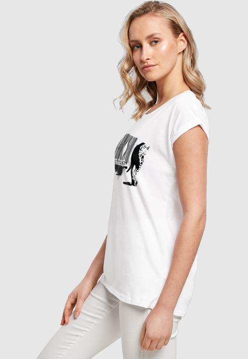 Produktbild Merchcode Ladies Brandalised - Barcode Leopard Circle T-Shirt - 189203 (S)
