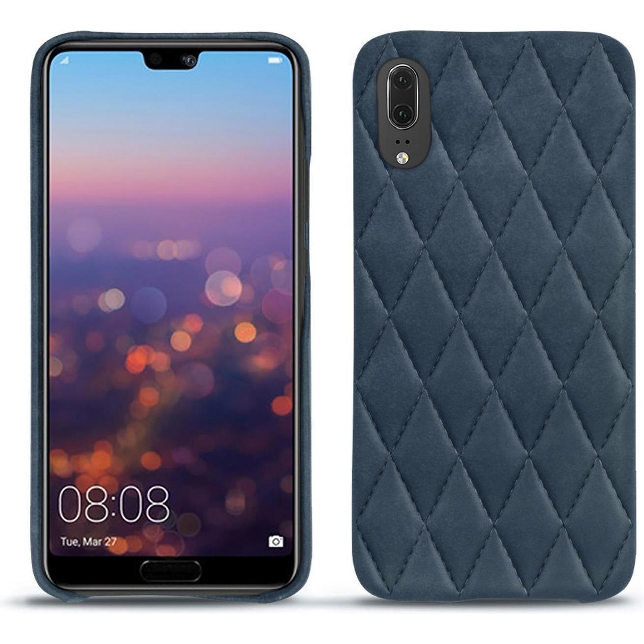 Thumbnail - Noreve Lederschutzhülle (Huawei P20), Smartphone Hülle, Blau