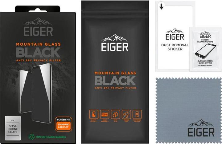 Immagine prodotto Eiger Mountain Glass Black (1 Pezzo/i, Apple iPhone 13 mini)