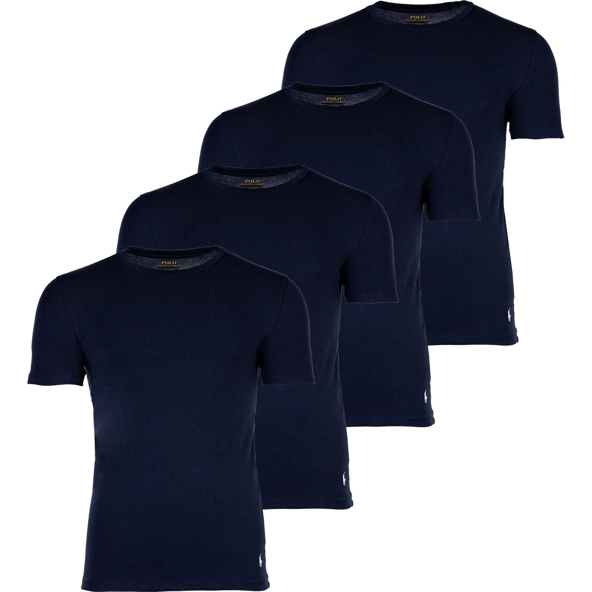 Ralph Lauren, Herren, Shirt, Classic-2 Pack-Crew Undershirt, Blau, (XXL)